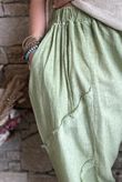 Rustic Nature Linen Blend Barrel Pant Washed Lawn
